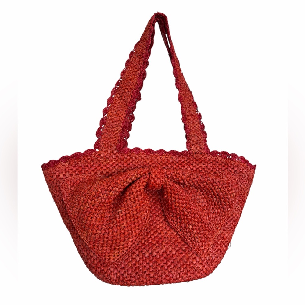 Kate Spade x Target Raffia‎ Bow Tote Bag